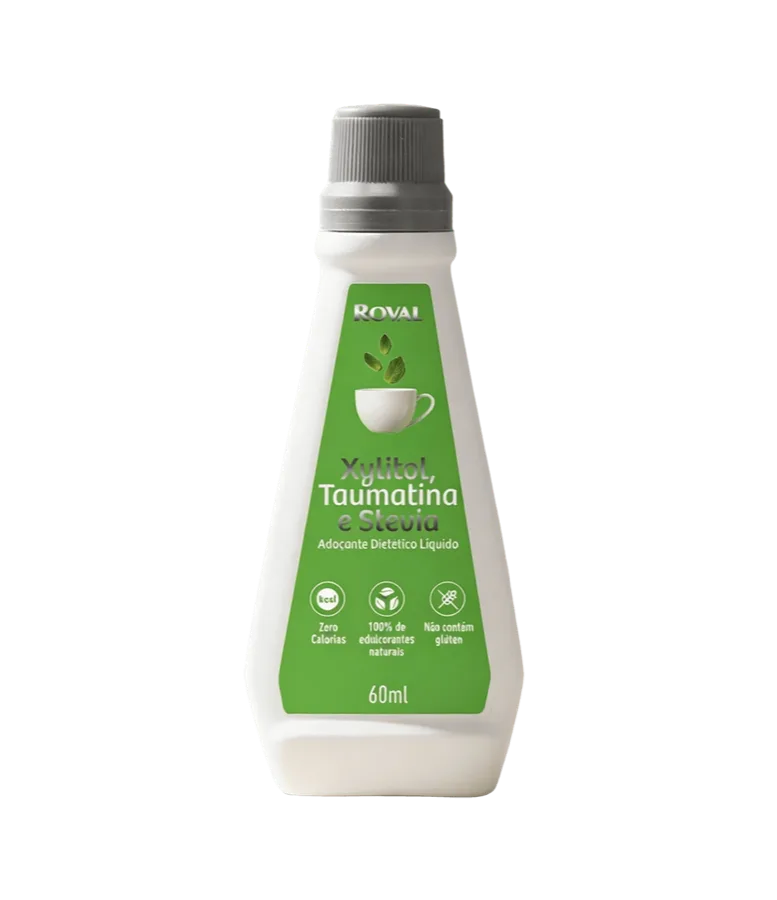 Adoçante Xylitol, Taumatina e Stevia 60mL
